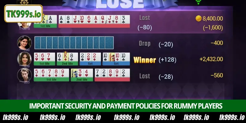 Professional Poker Rummy Rules and Strategies at TK999 4 Important security and payment policies for Rummy players