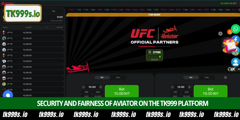 Aviator game guide and betting tips for TK999 players 5 Security and fairness of Aviator on the TK999 platform