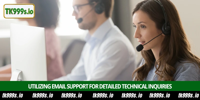 Contact TK999 2 Utilizing email support for detailed technical inquiries