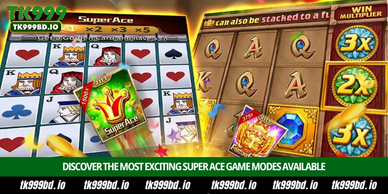 Super Ace Slot - Introduction, Bonus Features, RTP 96.60% and Big Win Strategy on TK999 4 Discover the Most Exciting Super Ace Game Modes Available