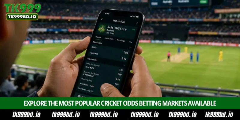 Cricket Odds - Complete Betting Guide, Live Odds, Markets and Winning Tips on TK999 3 Explore the Most Popular Cricket Odds Betting Markets Available