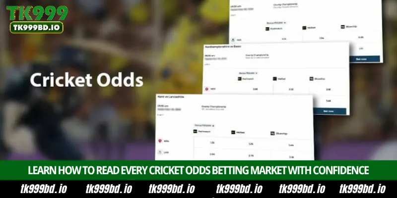 Cricket Odds - Complete Betting Guide, Live Odds, Markets and Winning Tips on TK999 2 Learn How to Read Every Cricket Odds Betting Market with Confidence